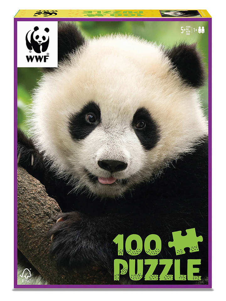 100-częściowe puzzle "Panda" - 5+