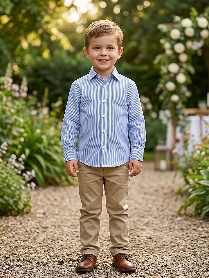 Koszula - Slim fit - w kolorze błękitnym