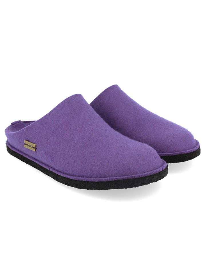 Woll-Hausschuhe "Flair" in Lila