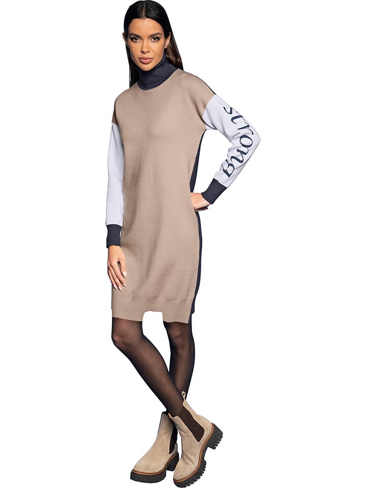 Heine Jurk zwart beige goedkoop kopen limango
