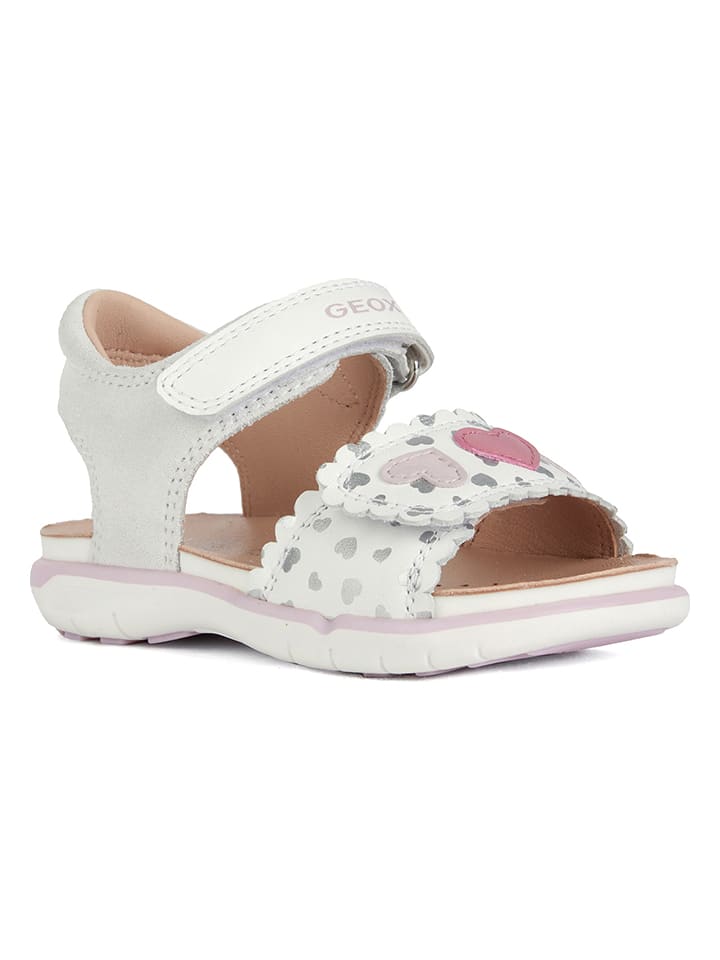 Geox Leder Sandalen Delhi in WeiB Rosa gunstig kaufen limango