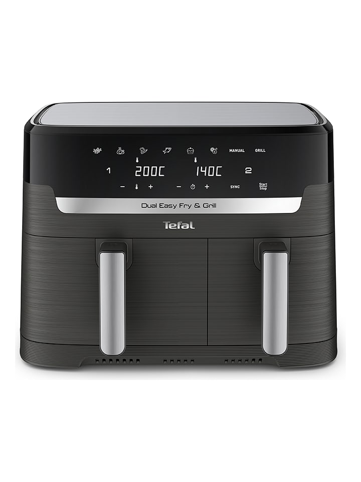 Frytkownica "Dual Easy Fry & Grill" w kolorze czarnym