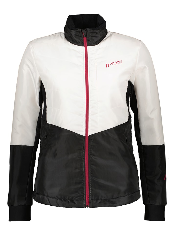 Hybridjacke in Schwarz/ Weiß