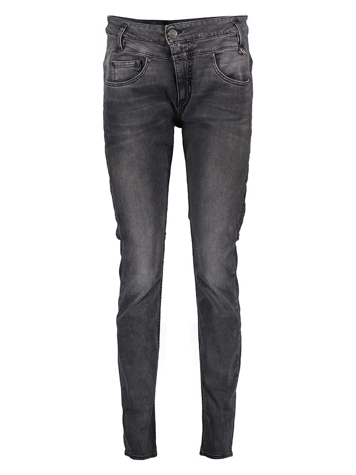 Dżinsy - Slim fit - w kolorze antracytowym
