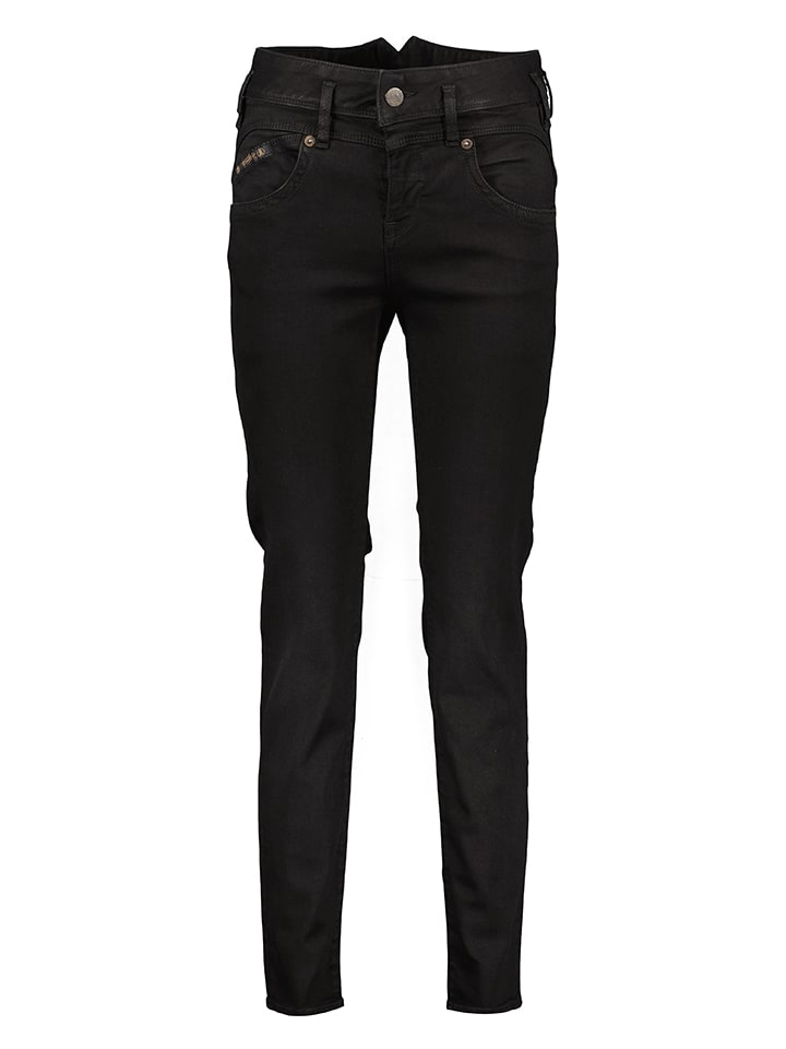 Dżinsy - Skinny fit - w kolorze czarnym