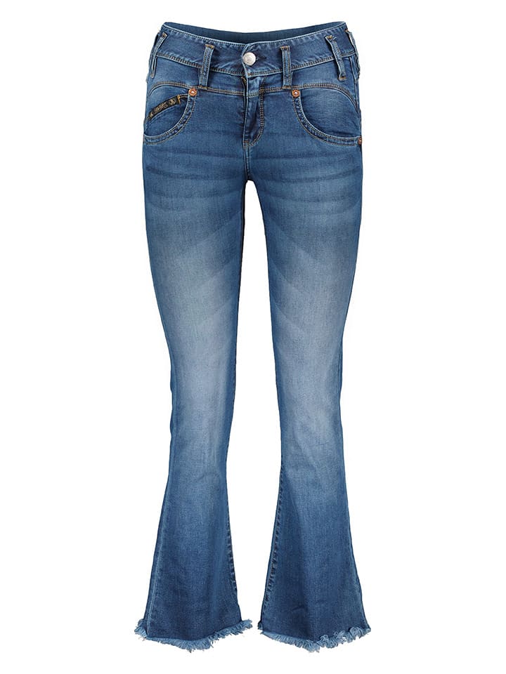 Dżinsy - Slim fit - w kolorze niebieskim
