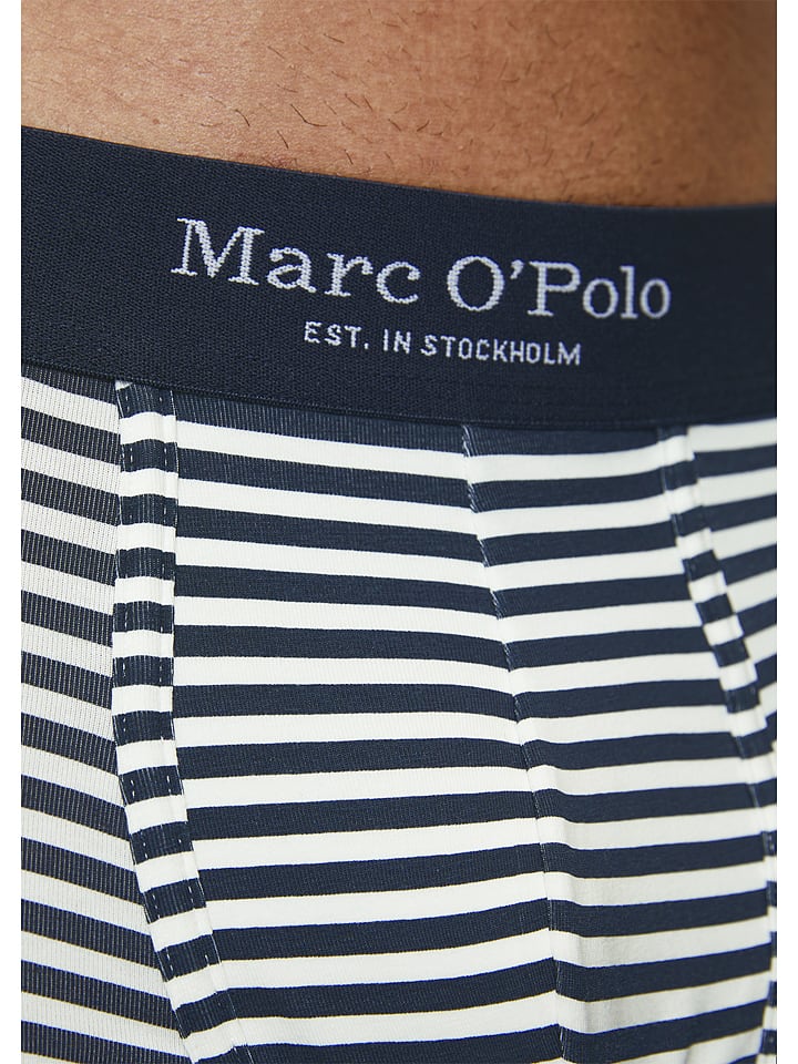 Marc O Polo 3 delige set boxershorts donkerblauw wit goedkoop kopen limango