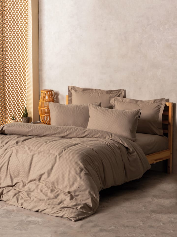 Renforcé beddengoedset beige