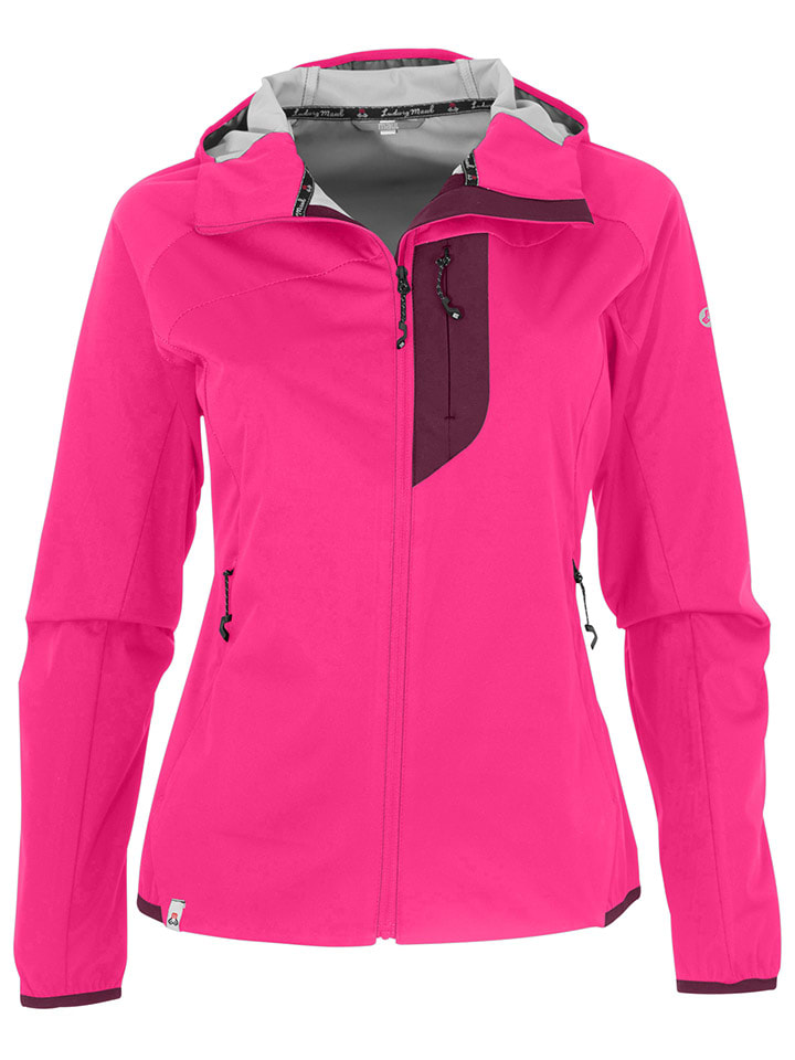Softshelljacke "Wildbarren" in Pink