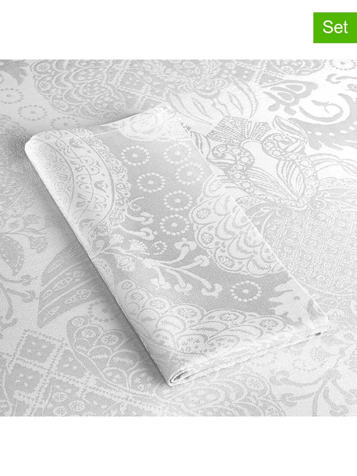 Tischdecke in Weiß