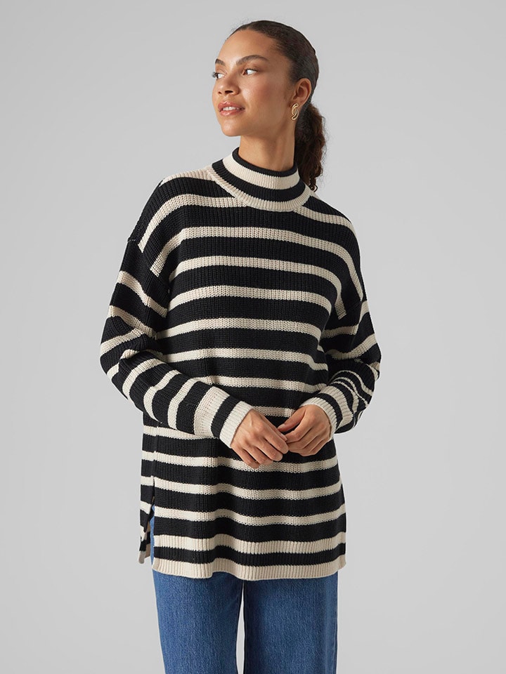 Vero Moda Trui Fabulous zwart wit goedkoop kopen limango