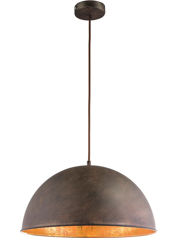 Hängeleuchte "Xirena I" in Braun/ Gold - (H)120 x Ø 41 cm