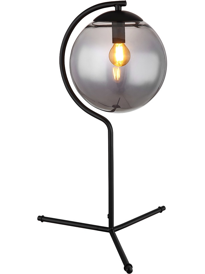 Tischleuchte "Porry" in Schwarz - (H)50 x Ø 35 cm