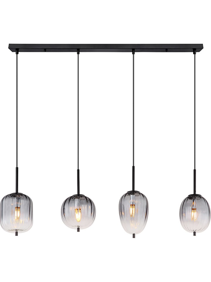 Hängeleuchte "Attila" in Schwarz - (B)100 x (H)120 cm 