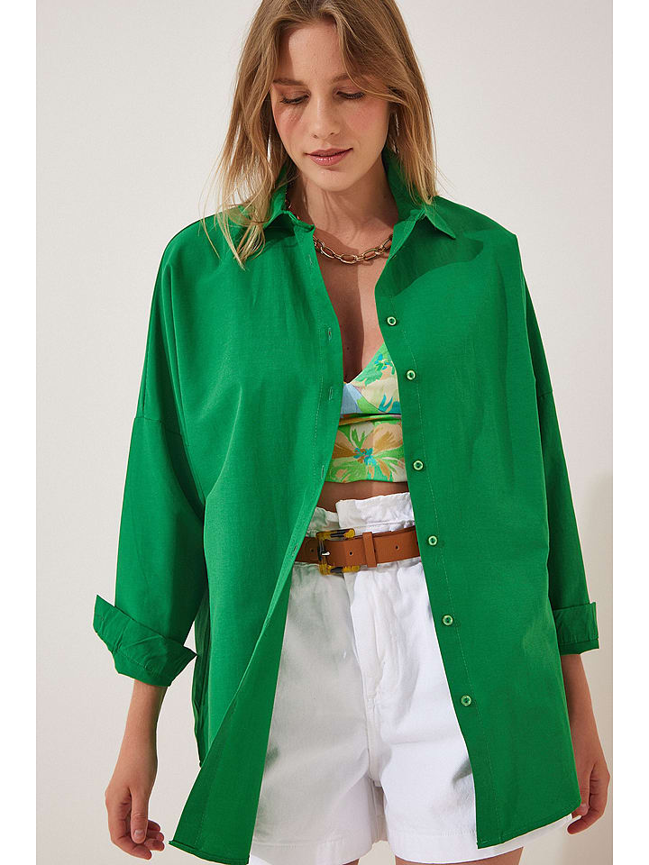 Bluse in Grün