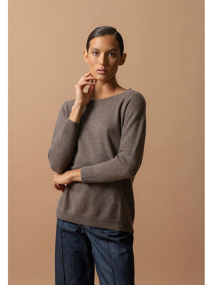 Kaschmir-Pullover "Molly" in Taupe