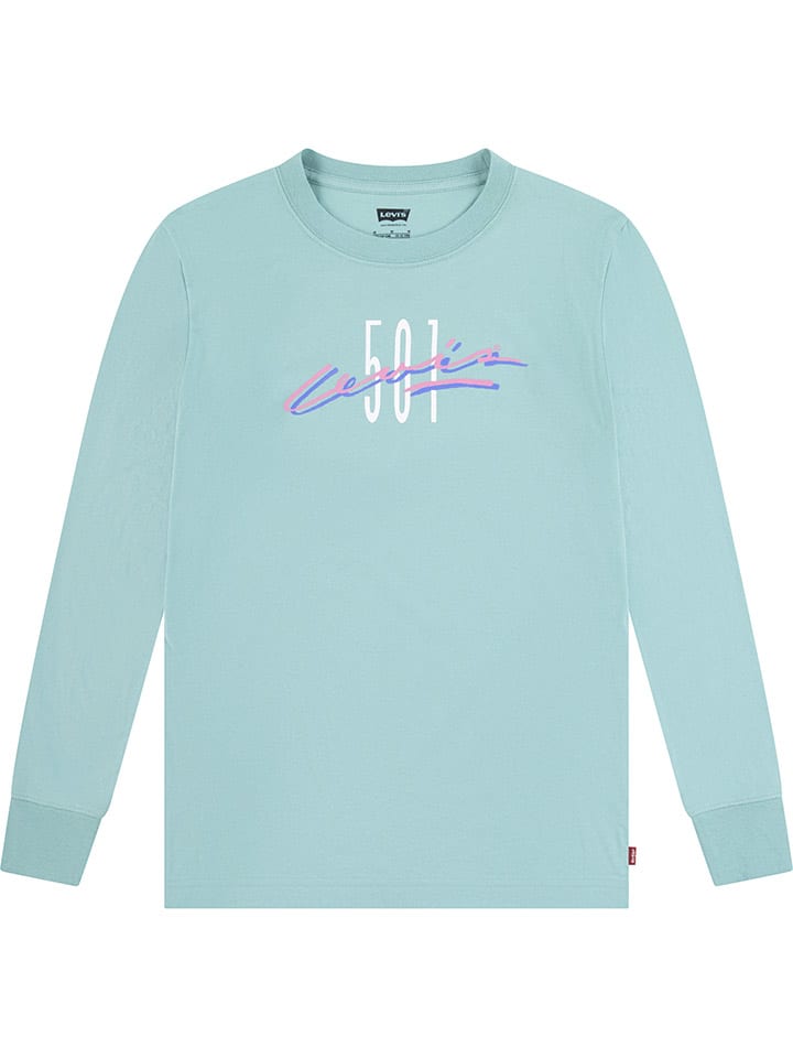 Longsleeve in Türkis