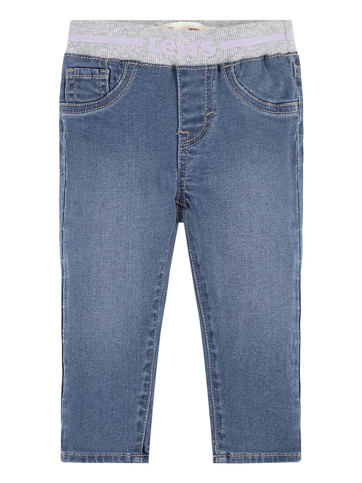 Dżinsy - Slim fit - w kolorze błękitnym