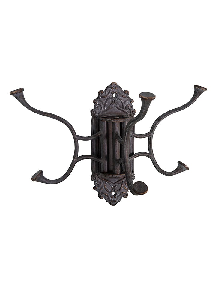 Wandhaken in Schwarz - (B)25 x (H)15,5 x (T)13,5 cm