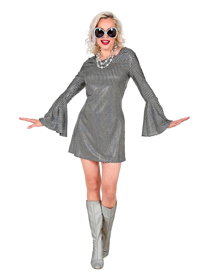 Kostümkleid "70erJahre" in Schwarz/ Weiß