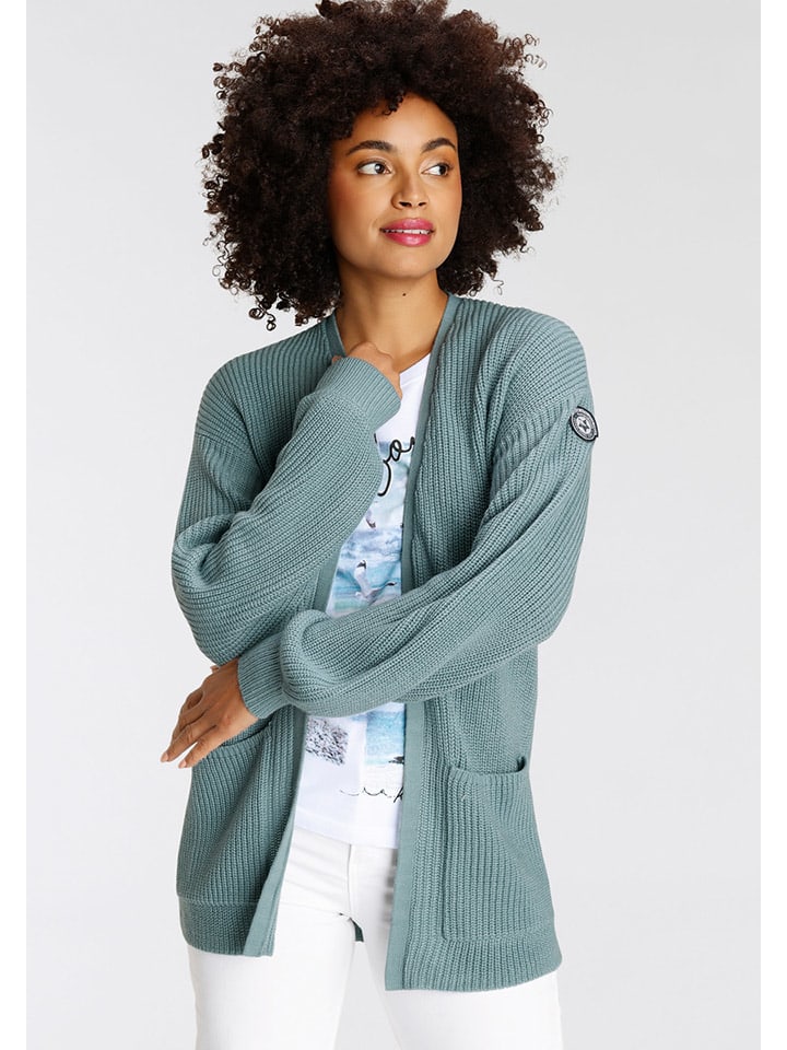 Cardigan in Türkis