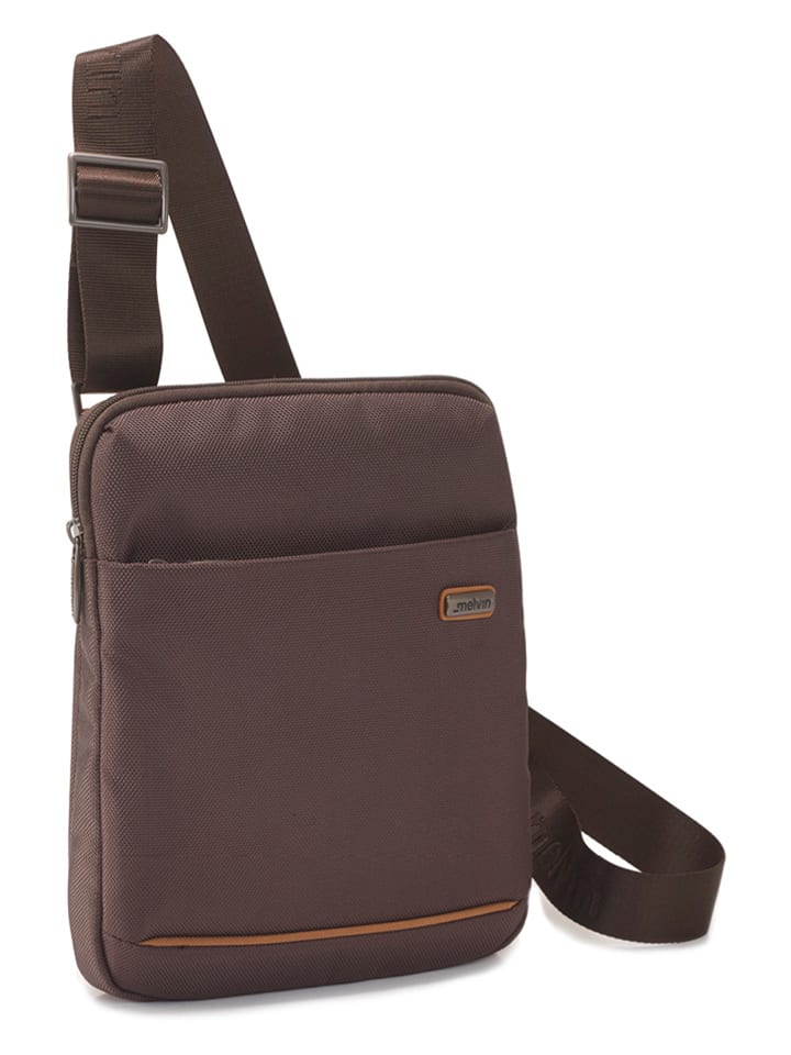 Umhängetasche in Braun - (B)25 x (H)30 x (T)6 cm