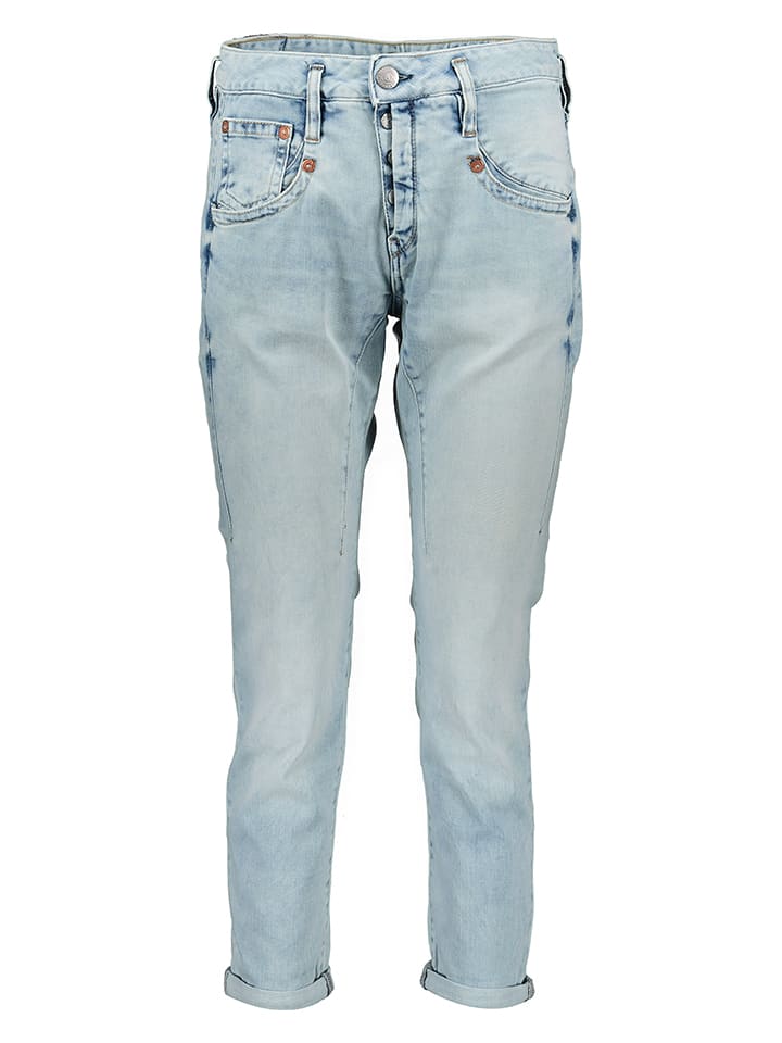 Dżinsy - Slim fit - w kolorze błękitnym