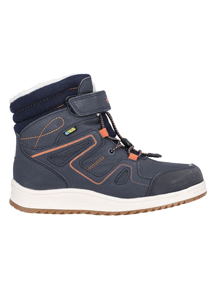 Boots "Rincet" in Dunkelblau/ Orange