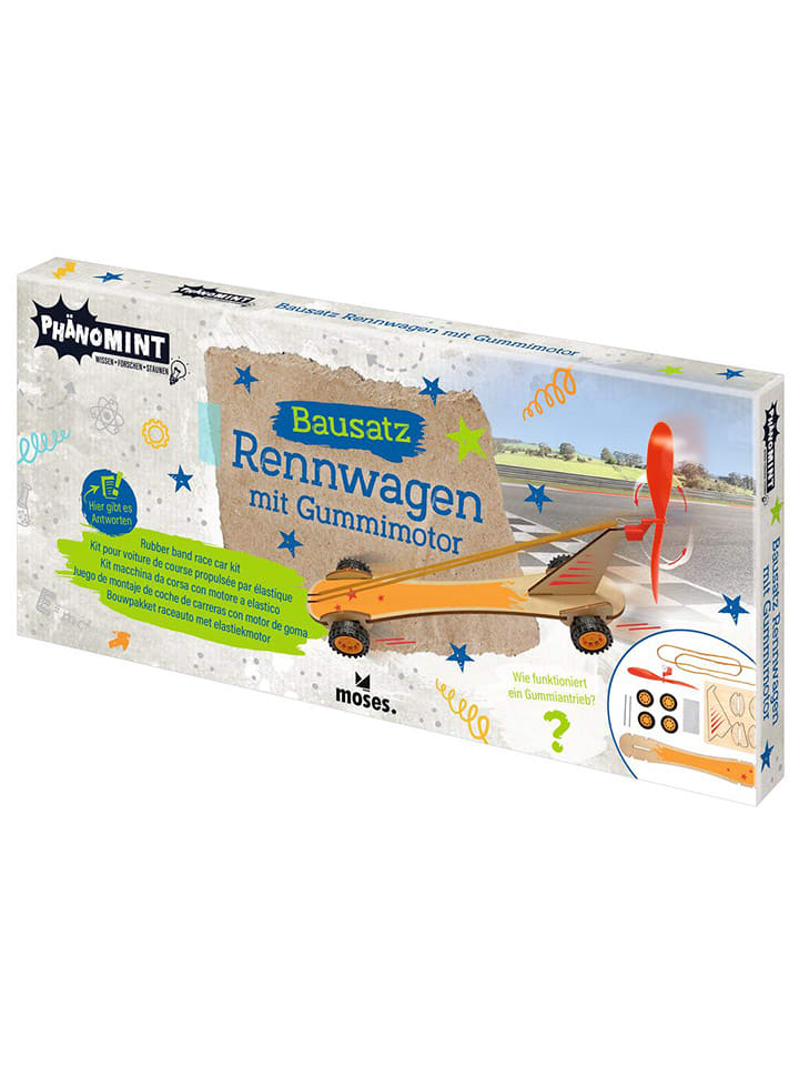 Rennwagen mit Gummimotor - ab 8 Jahren