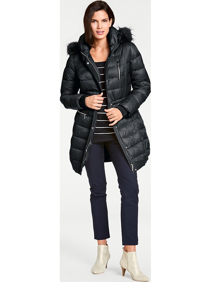 Wintermantel in Schwarz