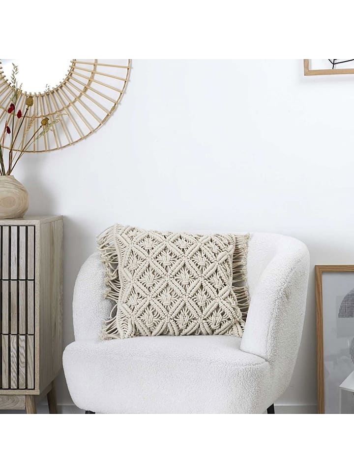 Kissen in Beige - (L)40 x (B)40 cm