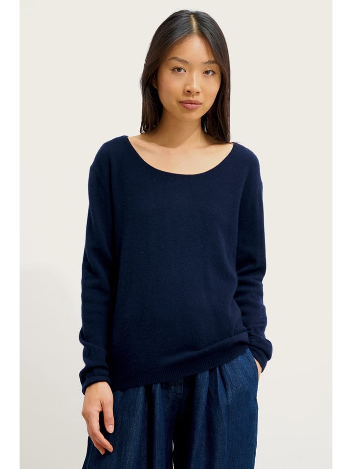 Kaschmir-Pullover "Lanfon" in Dunkelblau