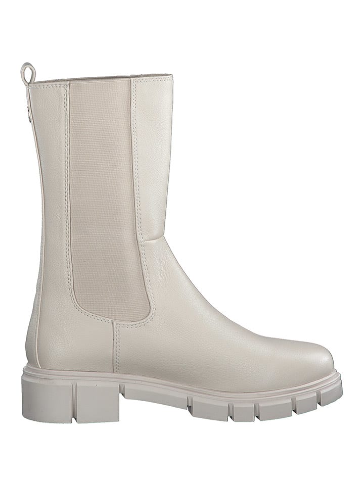Stiefel in Creme