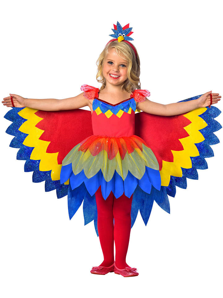 3-częściowy kostium "Pretty parrot" ze wzorem