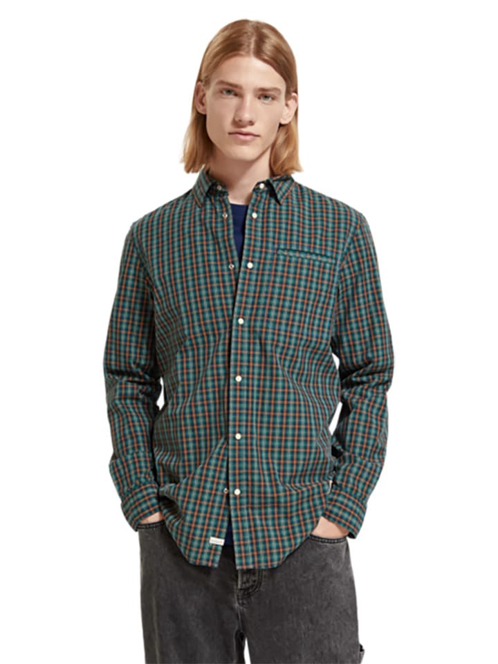 Scotch \u0026 Soda Hemd in Grün/ Orange günstig kaufen | limango