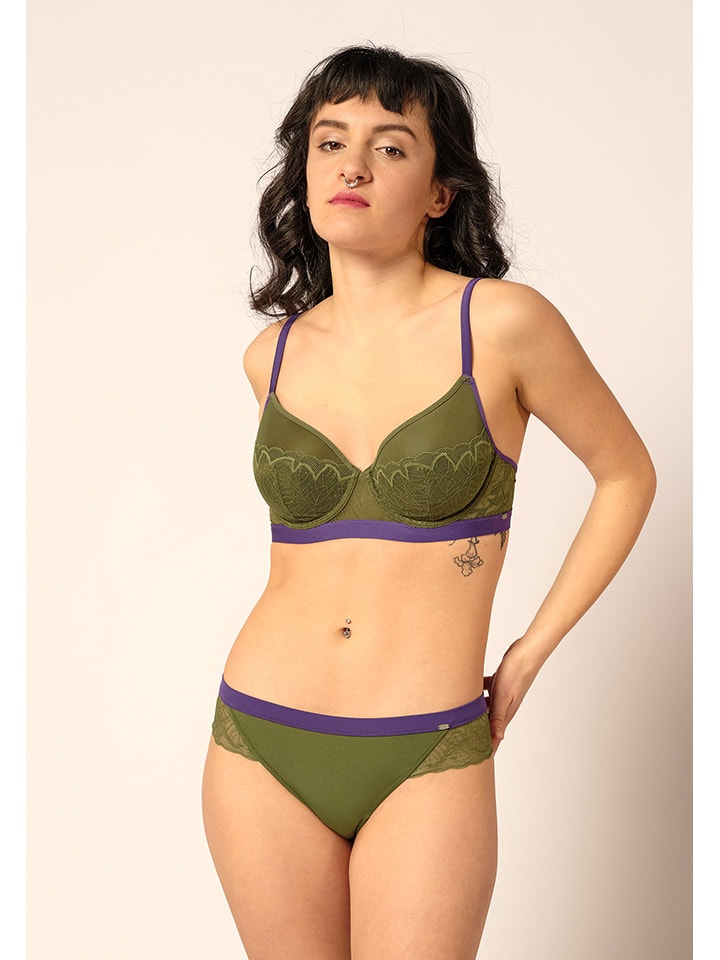 Biustonosz w kolorze khaki