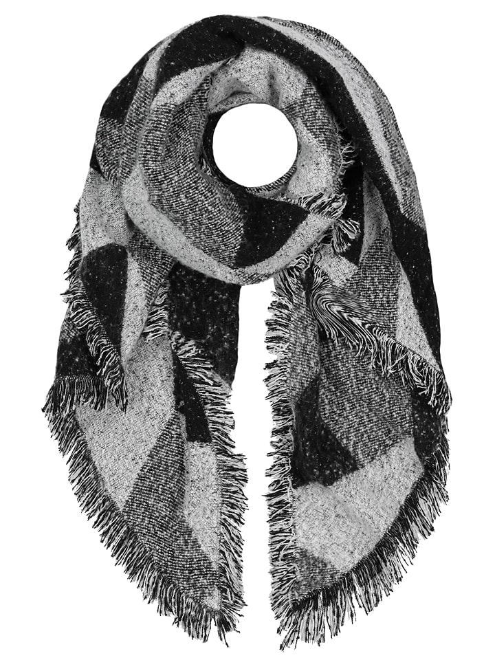 Sjaal antraciet/grijs - (L)240 x (B)70 cm