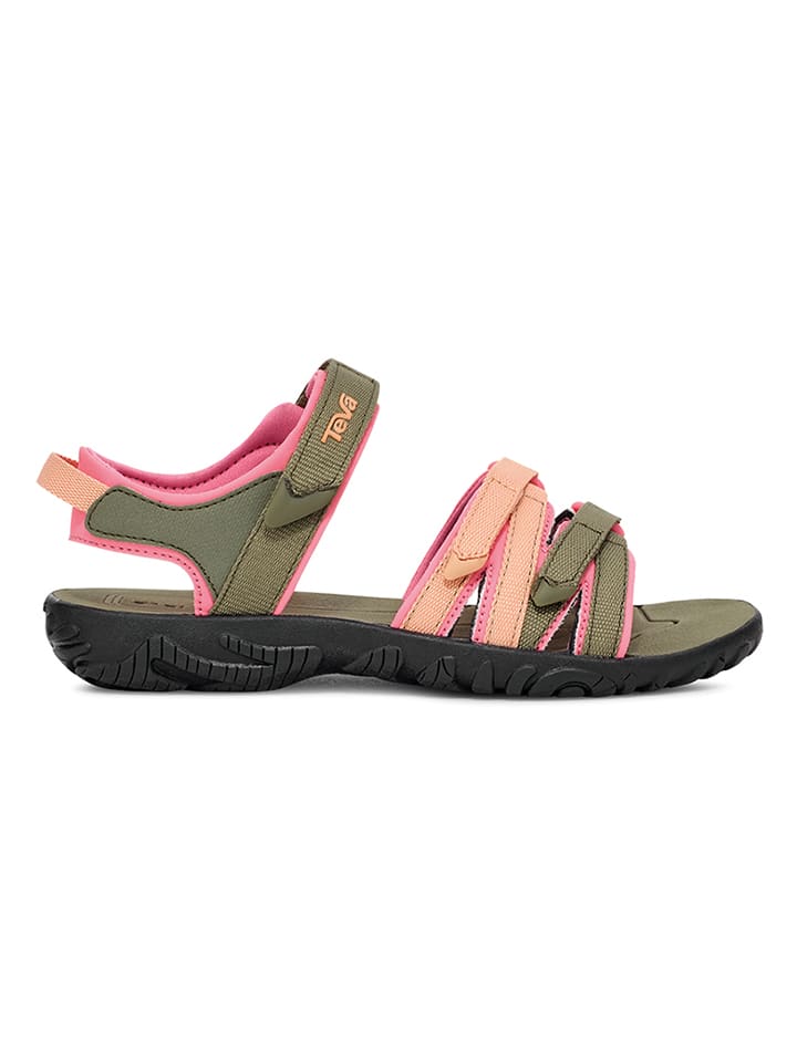 Teva Sandalen Tirra kaki lichtroze goedkoop kopen limango