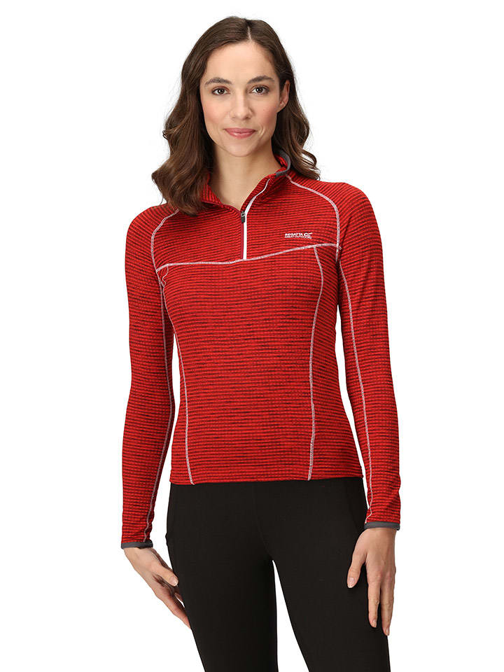 Fleecepullover "Yonder" in Rot