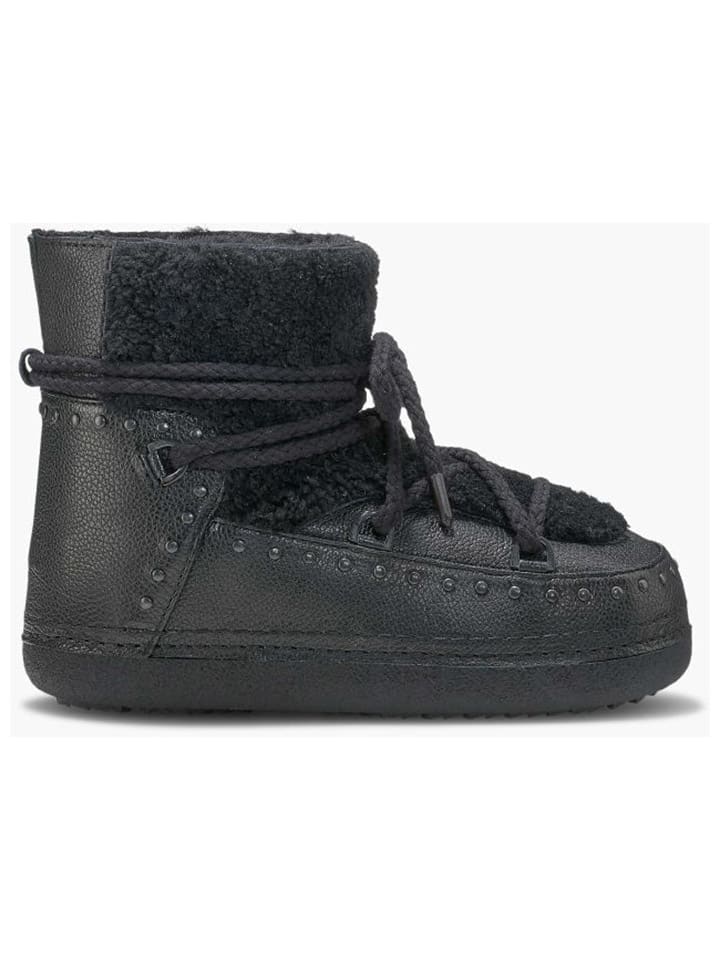 Leder-Boots "Curly Rock" in Schwarz
