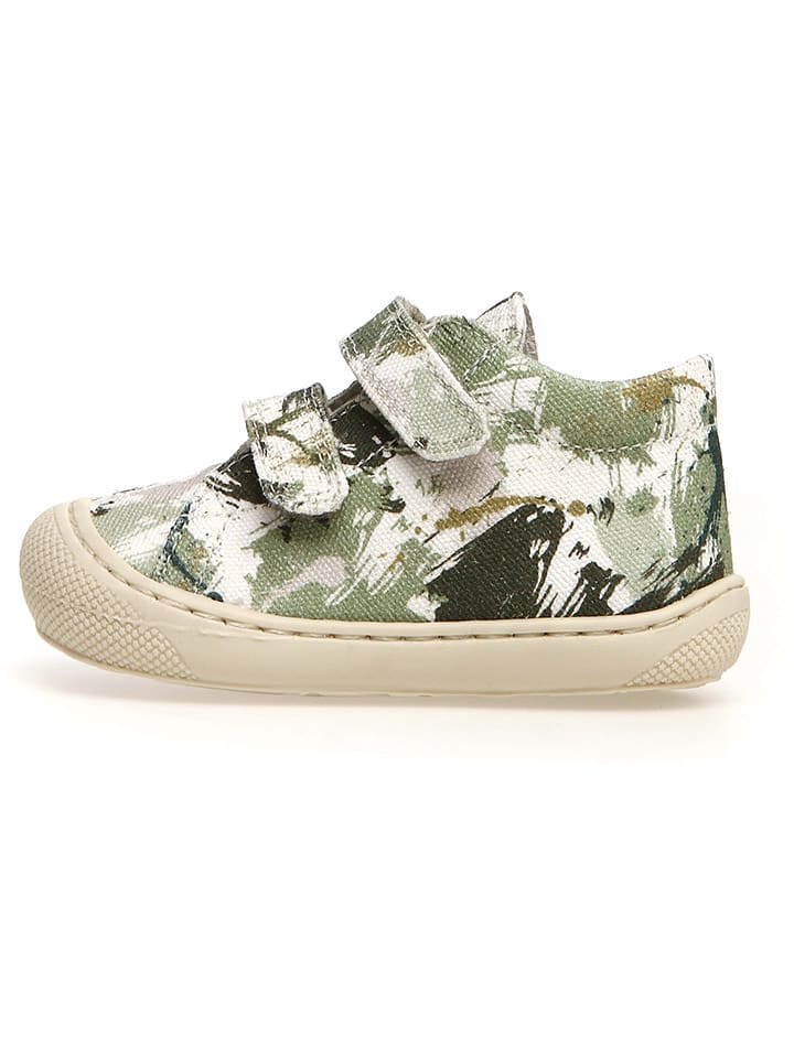 Skórzane buty "Cocoon" w kolorze khaki do nauki chodzenia
