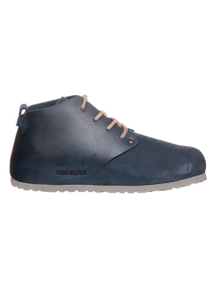 Birkenstock Leder Schnurschuhe Dundee in Blau Weite S gunstig kaufen limango