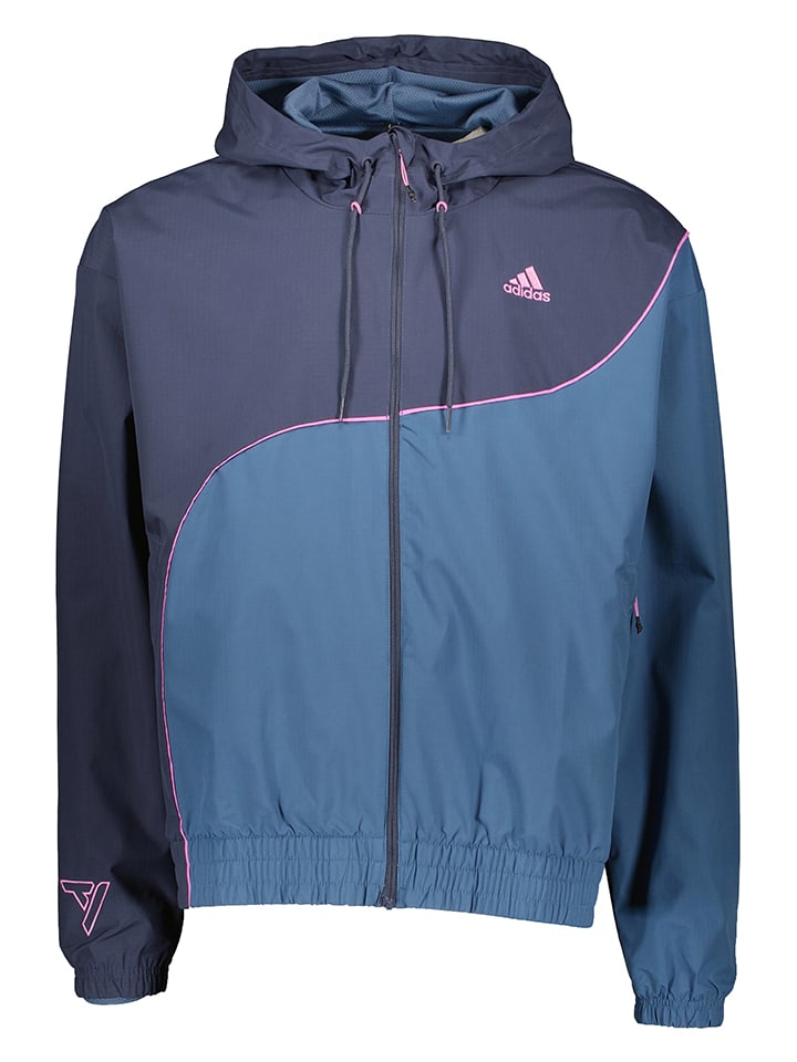 adidas Functionele jas blauw donkerblauw goedkoop kopen limango