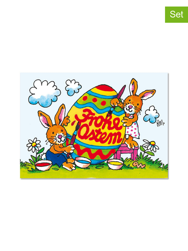 12tlg. Geschenk-Set "Fensterbild Ostern" in Bunt