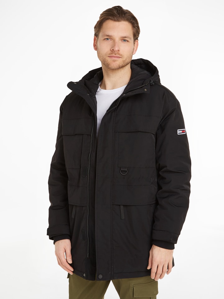 Parka w kolorze czarnym