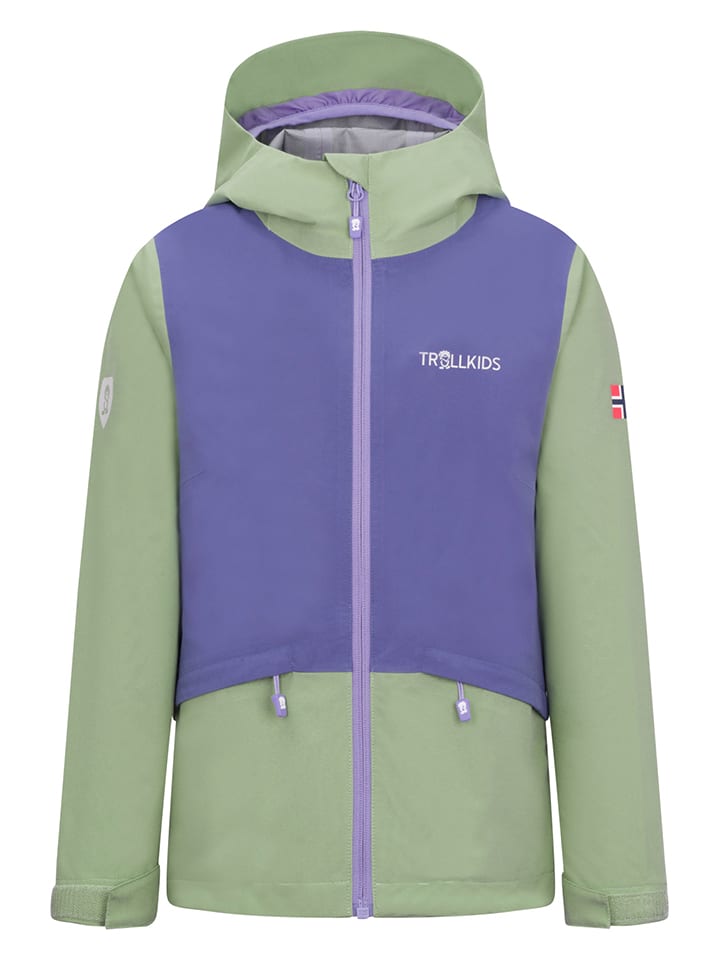 Funktionsjacke "Gjende" in Grün/ Lila