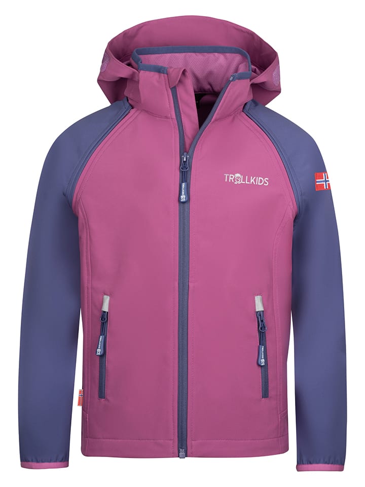 Zipp-Off-Softshelljacke "Rondane XT" in Lila/ Rosa