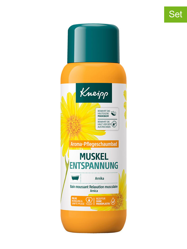 2er-Set: Aroma-Pflegeschaumbad "Muskel Entspannung", je 400 ml