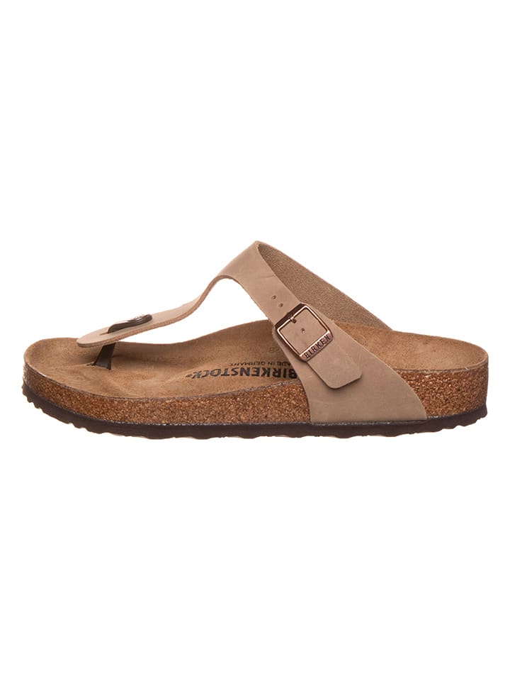 Birkenstock gizeh oiled leather antique brown hotsell