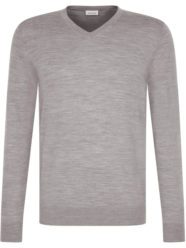 Wollpullover in Grau